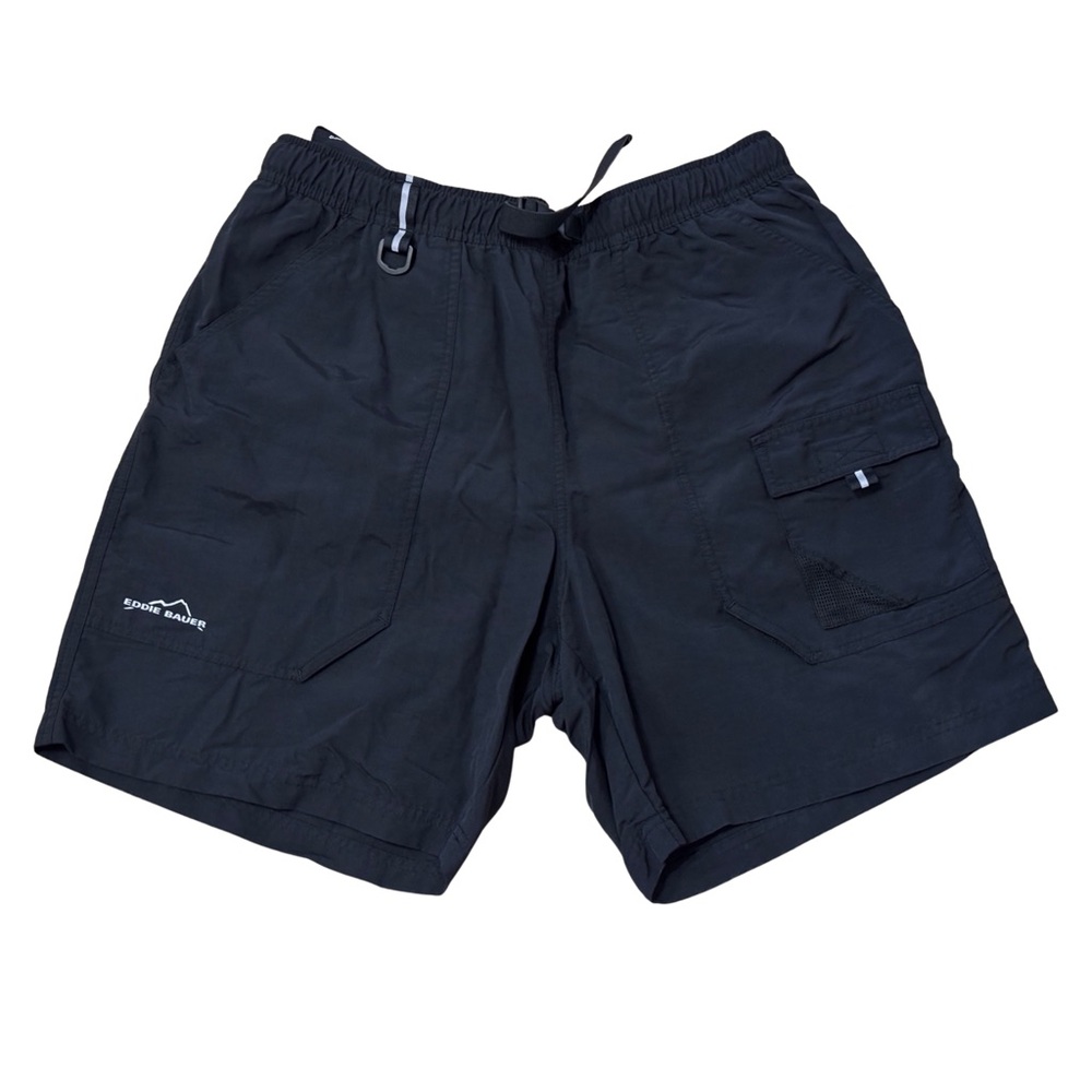 Eddie Bauer Black Cargo Shorts Lightweight Quick-Dry